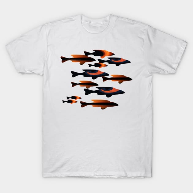 Red Fish T-Shirt by Whisperingpeaks
